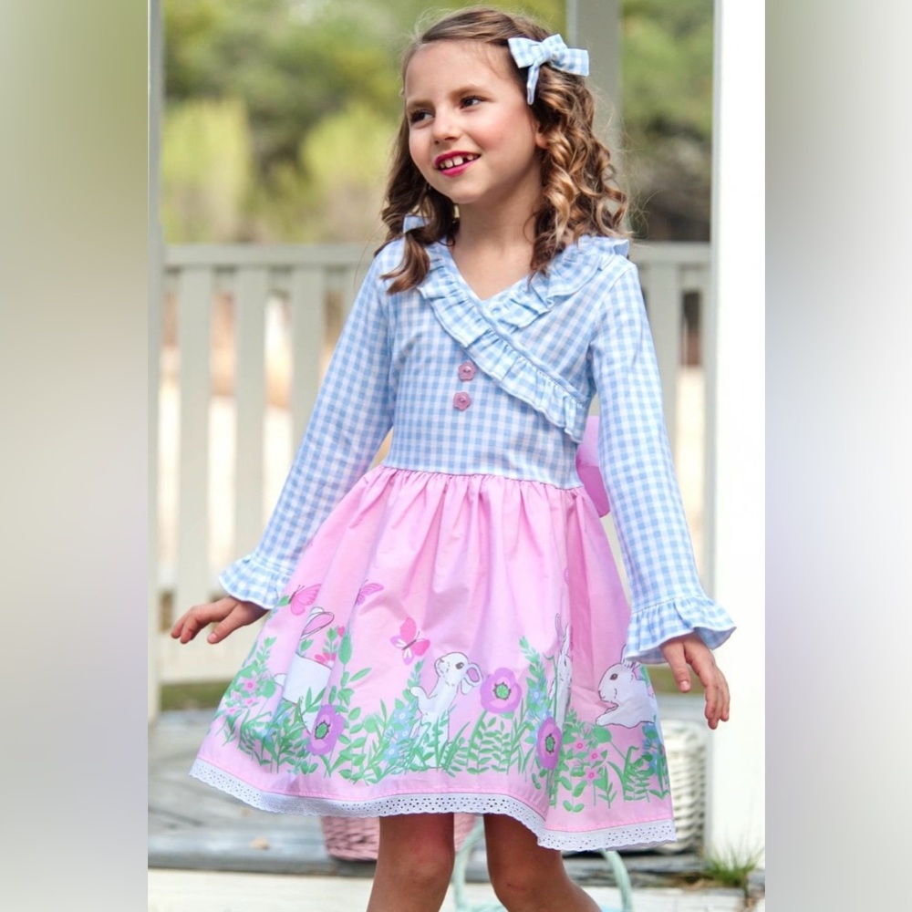 ELEANOR ROSE BUNNY DRESS SIZE 7!!